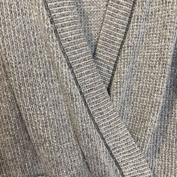 Women's Sexy Deep V Cross Neck Sweater Knit Long Sleeve Faux Wrap top blouse - Picture 5 of 6